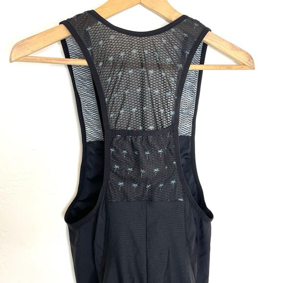 Team Zoot Mens Medium Cycling Bibs Palm Trees Black Pockets Triathlon Cycling - Picture 5 of 8